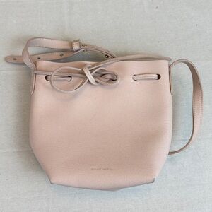 Mansur Gavriel Mini Mini Elegant Pink Rosa Saffiano Bucket Bag